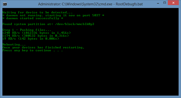 2-RootDebug-progress