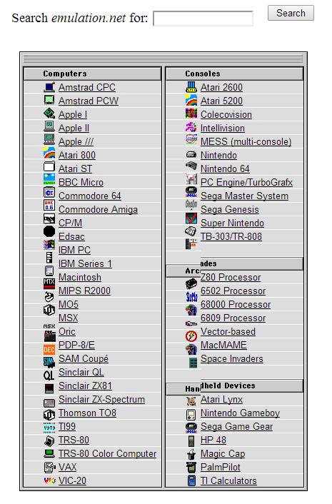 Emulation-net-categories
